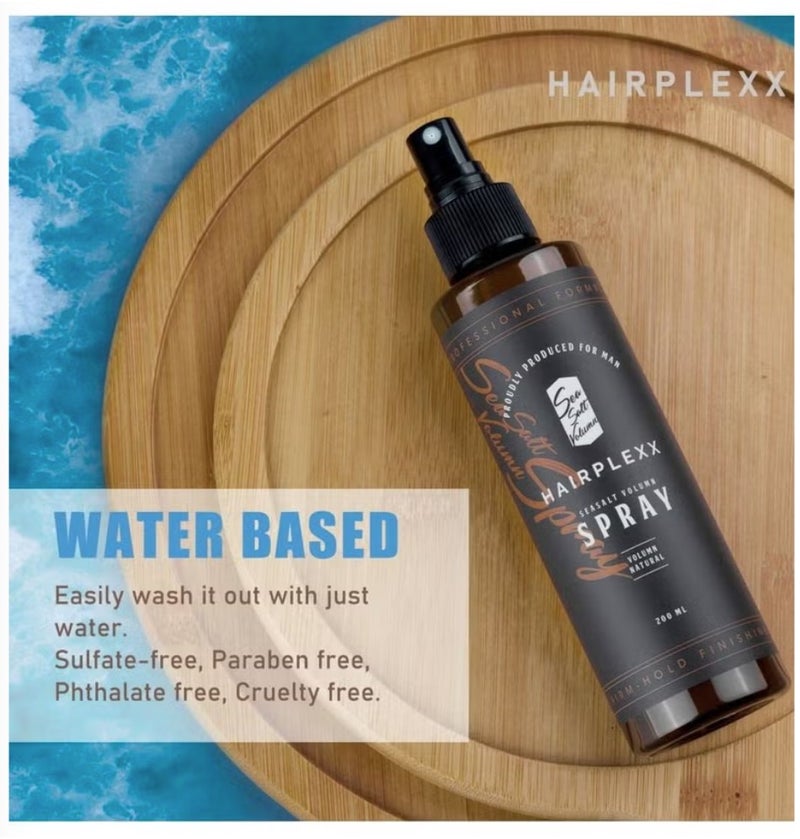هيربليكس بخاخ تكثيف الشعر بملح البحر 200 مل - ملمس طبيعي، كثافة، ومظهر شاطئي (6.76 أونصة سائلة) - Image 3