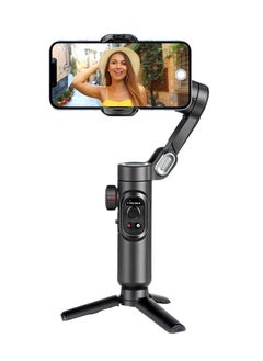 AOCHUAN Phone Gimbal Stabiliser 3-Axis Smartphone Foldable Gimbal for iPhone Gimble with Focus Wheel TikTok YouTube Vlog Stabiliser for iPhone & Android  - Image 2