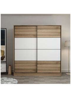 Slider Wardrobe, Beige/White - 160cm - pzsku/ZEC19EA1FB5979CE8C927Z/45/_/1740483168/4a0be8d2-2a55-4a5d-9ba6-505598487073