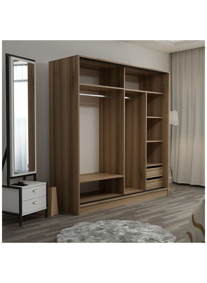 ماركة غير محددة دولاب جرار، اللون بيج-أبيض- 160سم  - Image 2