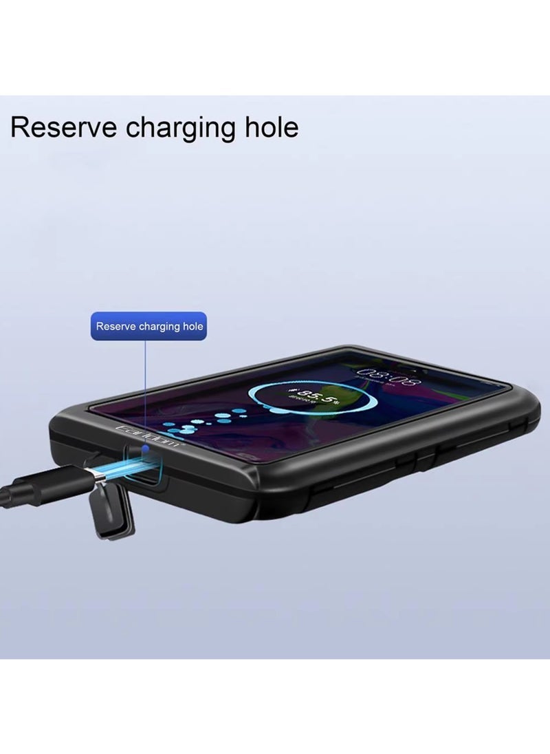 Earldom EH139 360° Rotation Motorcycle Bracket – Waterproof Phone Holder for Motorcycles, Adjustable Handlebar Mount, Touchscreen-Compatible, One-Handed Operation, Universal Fit for Smartphones up to 6.8 Inches – Black - Image 4