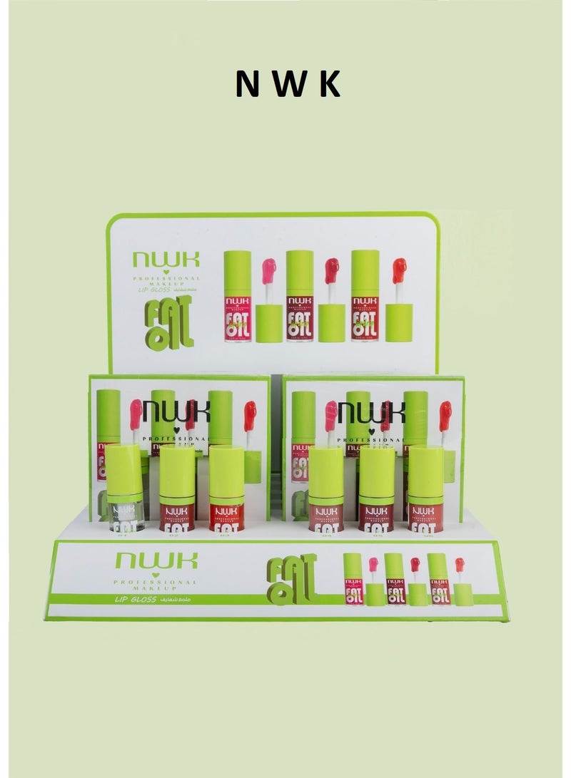NWK 6 pieces of professional lip gloss in various shades - Image 1