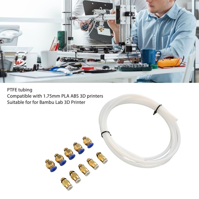 PTFE Tubing 2 Meter Flexible Tube for 3D Printer Filament 1.75mm PLA ABS - Image 4