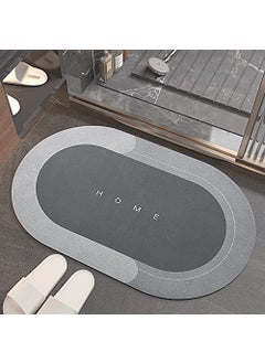 Mishrit Mishrit Ultra Non Slip Napa Skin Oval Large Anti-Slip Water-Absorbing Quick-Drying Bathroom, Door and Kitchen Mat Multi Color  - Image 2