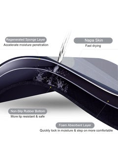 Mishrit Mishrit Ultra Non Slip Napa Skin Oval Large Anti-Slip Water-Absorbing Quick-Drying Bathroom, Door and Kitchen Mat Multi Color  - Image 4