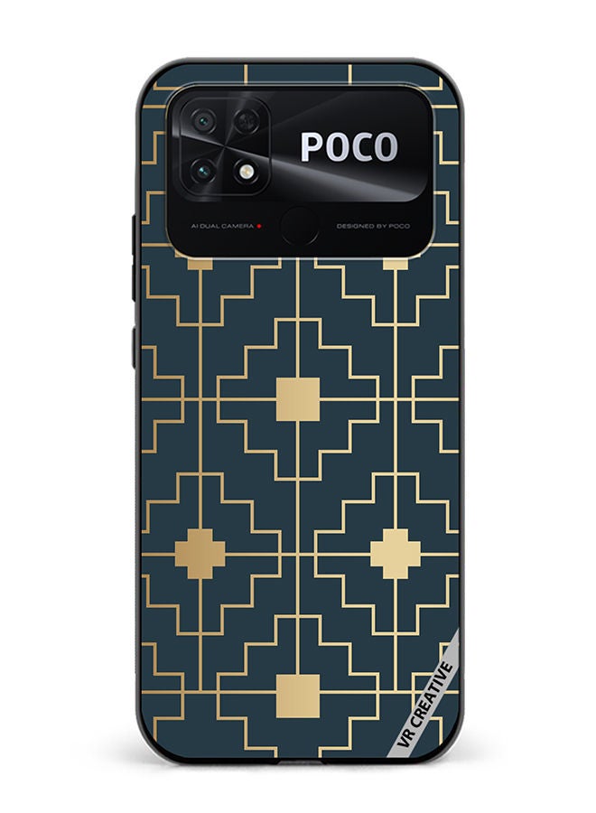 VR CREATIVE Protective Case Cover For Xiaomi Poco C40 Asian Icon Design Multicolour - Image 1