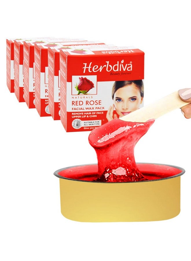 هيربيفا كاتوري شمع الوجه بالورد الأحمر، 80 جرام، عبوة من 6 قطع - Image 1