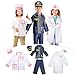LOYO Kids Role Play Dress Up Clothes for 38 Years Old Play 3 Sets PolicemanChefDoctor Costume for Kids And Toddlers Boys and Girls Halloween Costumes - Image 2