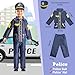 LOYO Kids Role Play Dress Up Clothes for 38 Years Old Play 3 Sets PolicemanChefDoctor Costume for Kids And Toddlers Boys and Girls Halloween Costumes - Image 4