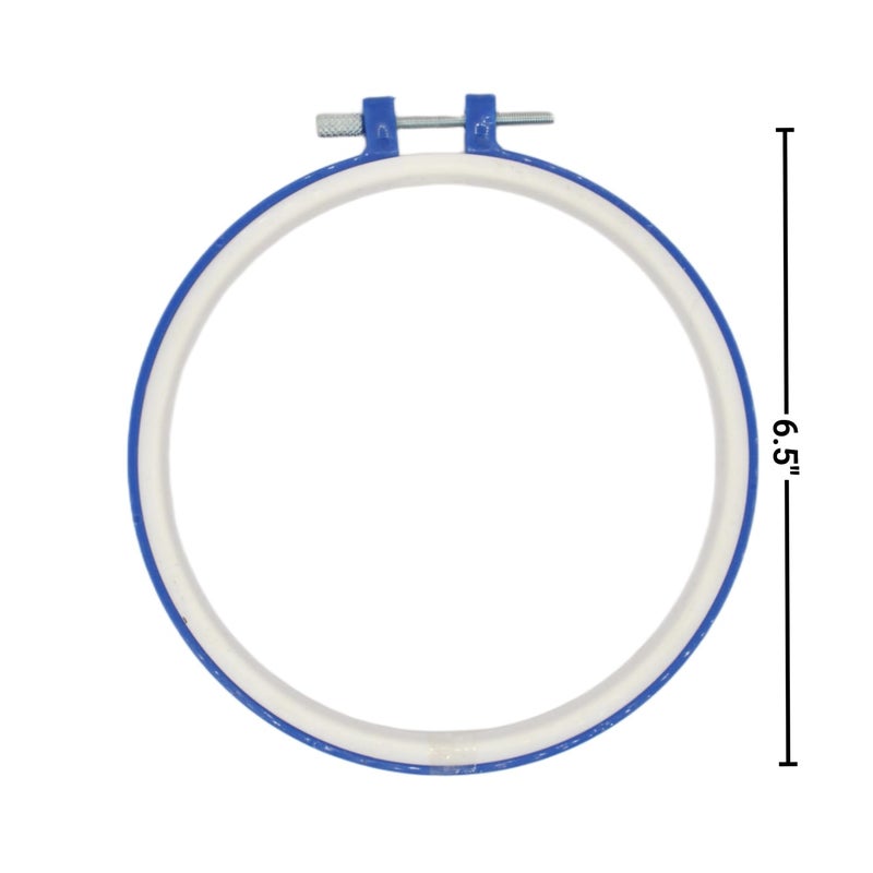 Sudheeka™ - Embroidery Ring Frame Set, 6 Pieces, 3.5 inch to 11 inch, for Cross Stitch Craft, Sewing Tool - Image 5