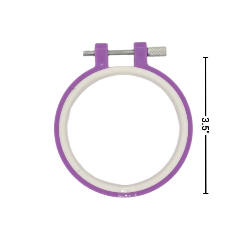 Sudheeka™ - Embroidery Ring Frame Set, 6 Pieces, 3.5 inch to 11 inch, for Cross Stitch Craft, Sewing Tool - Image 3