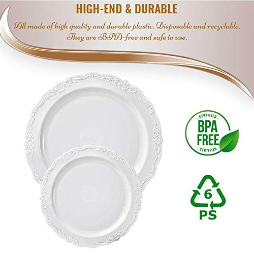 kaya أطباق عشاء دائرية بيضاء قابلة للتصرف من كايا - 10" (عبوات من 10) تصميم أنيق مثالي لأي مناسبة - Image 4