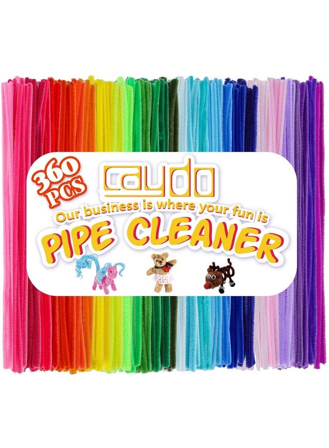 Caydo 360 Pieces Pipe Cleaners 40 Assorted Colored Chenille Stems For Art And Crafts Children’S Craft Supplies (6 Mm X 12 Inch) - Image 2