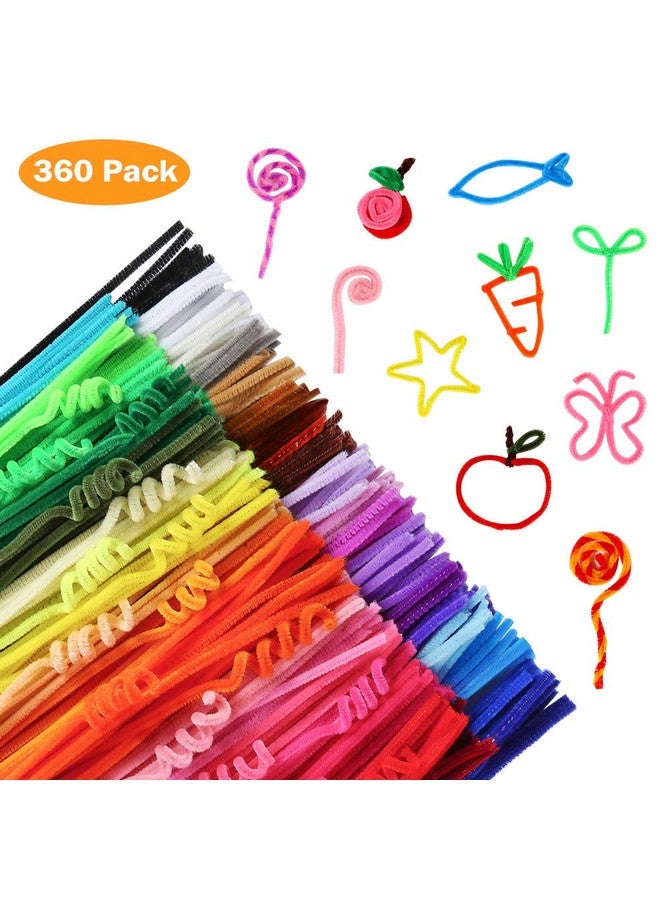 Caydo 360 Pieces Pipe Cleaners 40 Assorted Colored Chenille Stems For Art And Crafts Children’S Craft Supplies (6 Mm X 12 Inch) - Image 4