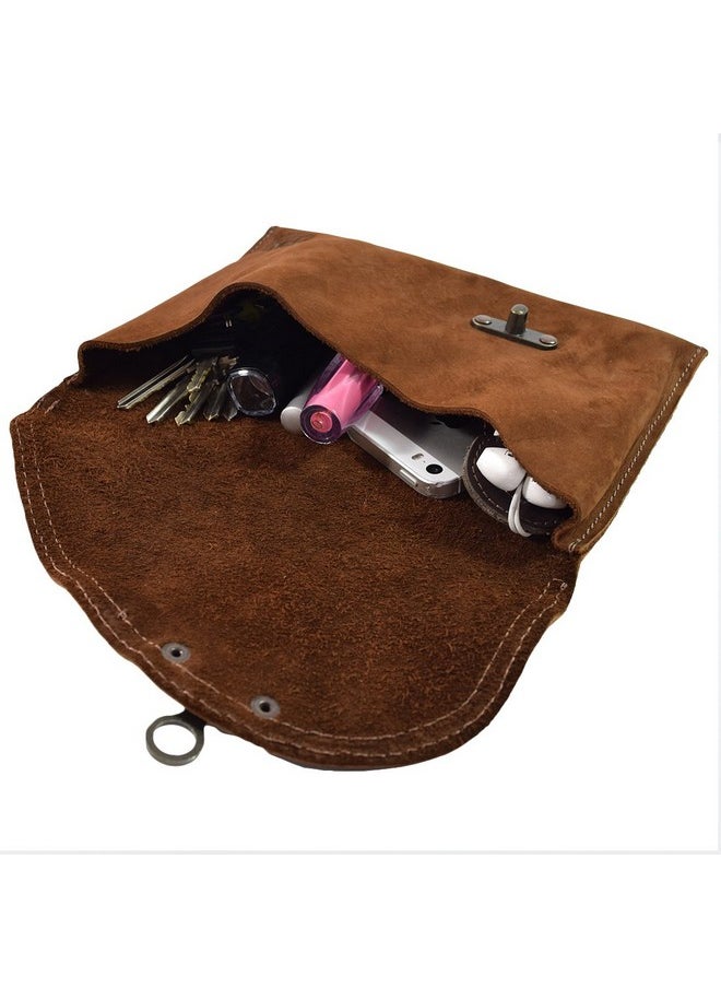 Hide & Drink Vintage Clutch Bag Handmade From Full Grain Leather Women’S Fashion (Swayze Suede)  - Image 3