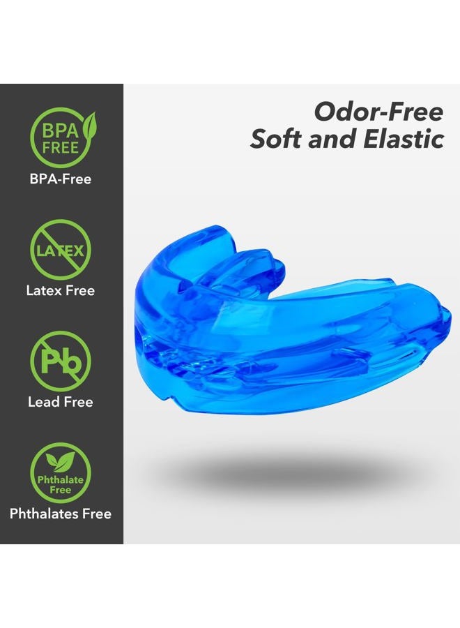 TEETH WALLS Mouth Guard Sports Youth Adult, Mouthguard for Braces Sparring Mouth Guard,Double Braces, Premium Quality No Boiling Required，Football, Taekwondo, Jujitsu and Karate. - Image 4