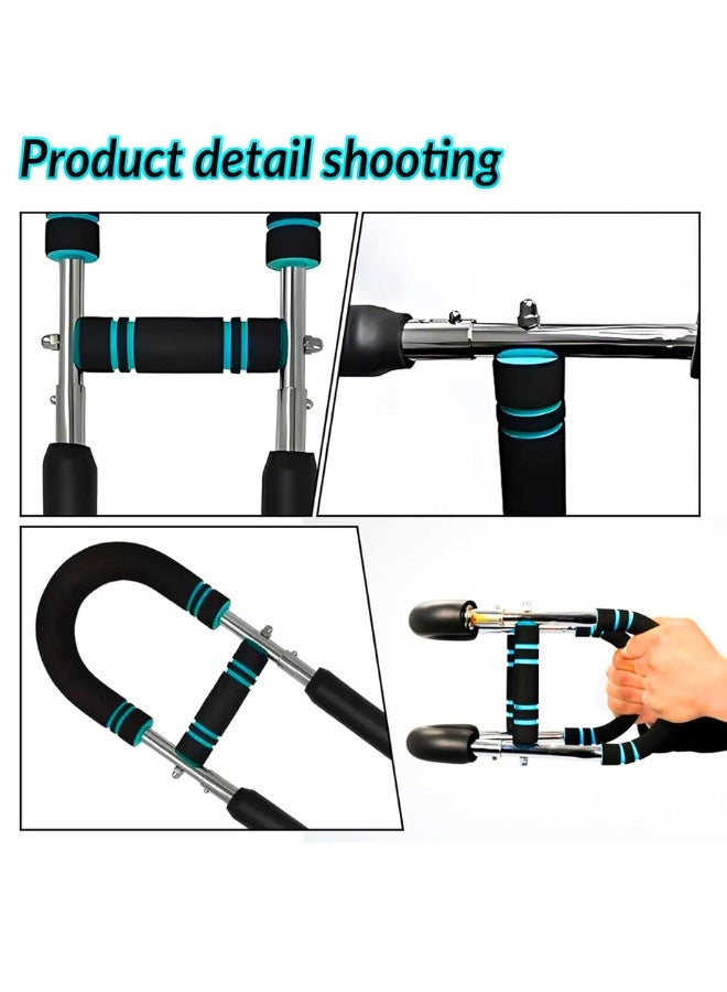 Chase Up 2025 Shaker Twister Arm Trainer, 40-100lb Portable Shoulder/Chest/Triceps Workout Equipment, Adjustable Power Twister Bar, Upgrade 6-in-1 Home Gym with Anti-Slip Grip, Detachable Design Fitn - Image 2