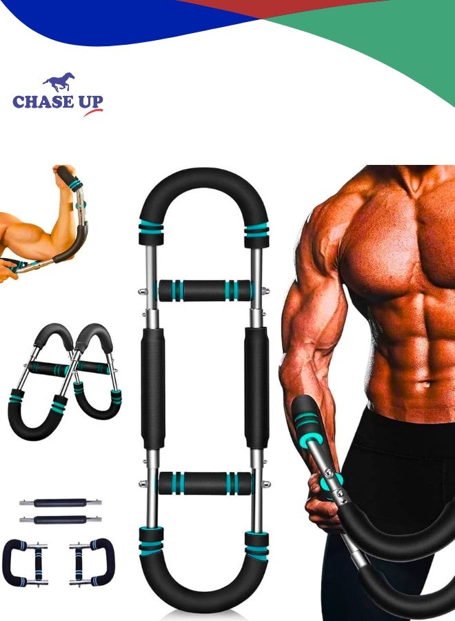 Chase Up 2025 Shaker Twister Arm Trainer, 40-100lb Portable Shoulder/Chest/Triceps Workout Equipment, Adjustable Power Twister Bar, Upgrade 6-in-1 Home Gym with Anti-Slip Grip, Detachable Design Fitn - Image 1