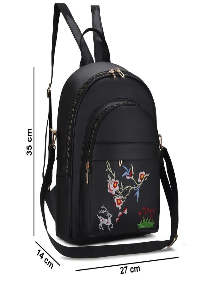 SKUGG 2025 New Artistic National Style Oxford Small Capacity Women's Bag Generation Backpack Pack of 1 - Image 3