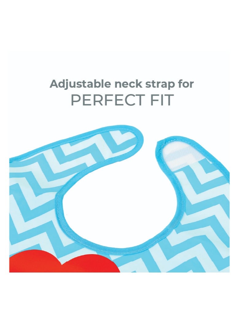 Nurtur PP Bib with Pocket - Character Print - Lion/Boy - Pack of 1 - Image 4