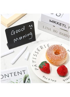 Y&D Mini Chalkboard Signs with 3 Marker Pens and 1 Gray Cleaning Cloth Small Black Chalk Board Erasable Rectangle for School Message Sign Wedding Birthday PartyPackage Cont  - Image 3
