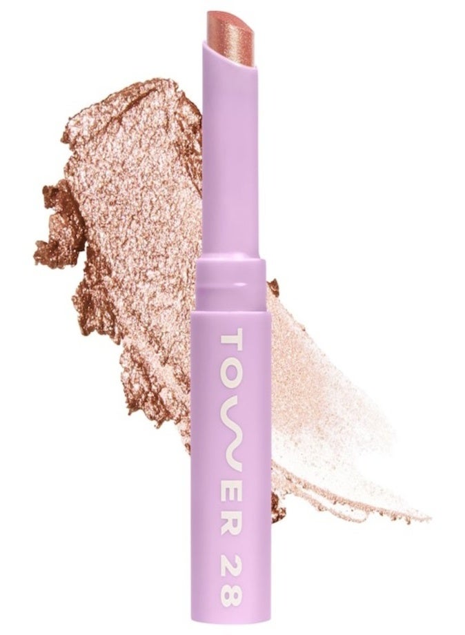 Tower 28 Beauty GoGo Cooling Shimmer 8H Eyeshadow Stick 2.8g – Avalon Long-Wear Shimmer Eye Color - Image 1