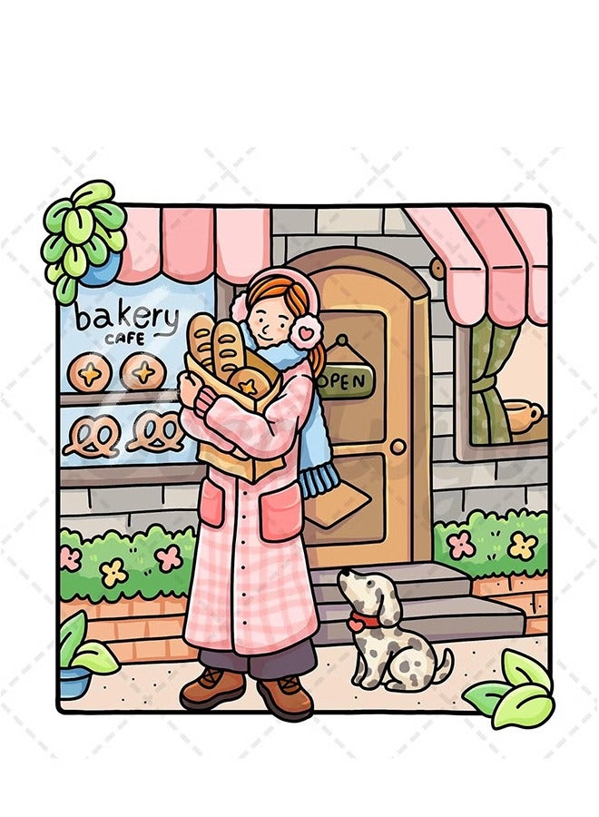 general Girl Moments: A Stress-Relief Coloring Book for Adults & Teens - Cute & Cozy Daily Activities, Mindfulness Illustrations | Relaxing Anti-Anxiety Art Therapy (Cozy Spaces Collection) - Image 2