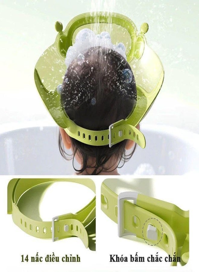 KANAKADHARA Goggles Shape Baby Shower Cap - Kids Bathing Hat with Eye & Ear Protection | Adjustable Baby Shower Visor for 0-9 Years Old | Cute Bath Cap for Comfortable Baby Hair Wash [1PCS,Multicolor] - Image 4