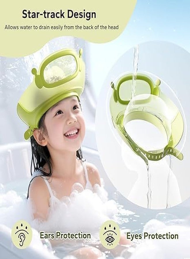 KANAKADHARA Goggles Shape Baby Shower Cap - Kids Bathing Hat with Eye & Ear Protection | Adjustable Baby Shower Visor for 0-9 Years Old | Cute Bath Cap for Comfortable Baby Hair Wash [1PCS,Multicolor] - Image 3
