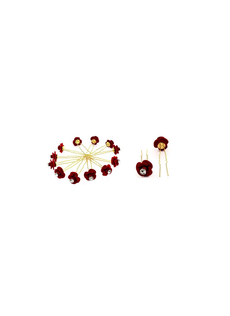 Rapidsflow - Bridal Golden Juda Pins For Women Set Of 12 Pc - Image 1