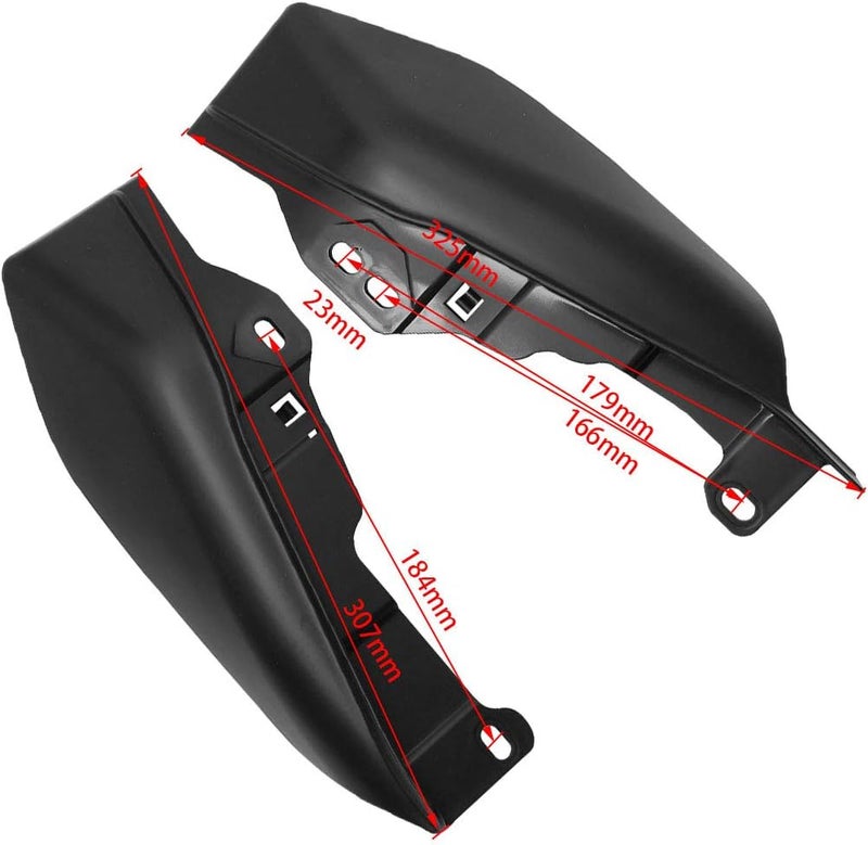 H RUO Matte Black Mid Frame Air Deflector Trim Cover for Harley Davidson - Image 3