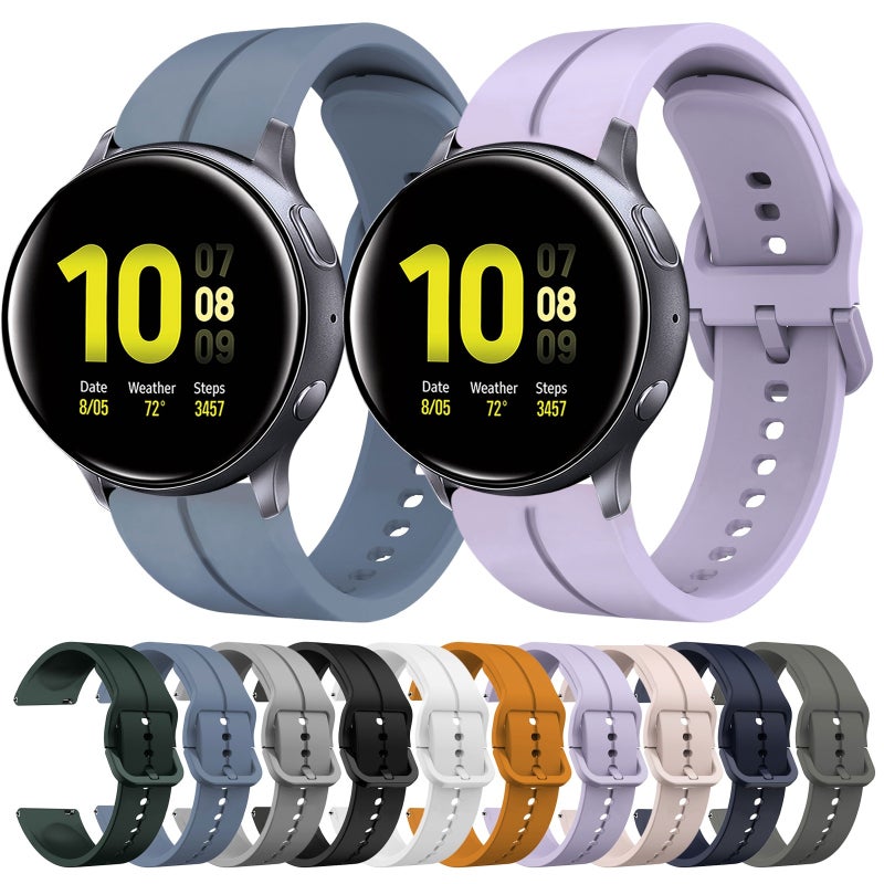 إيروريكس لساعة سامسونج جالاكسي أكتيف 2 40 مم 20 مم سوار سيليكون (وردي) - Image 3