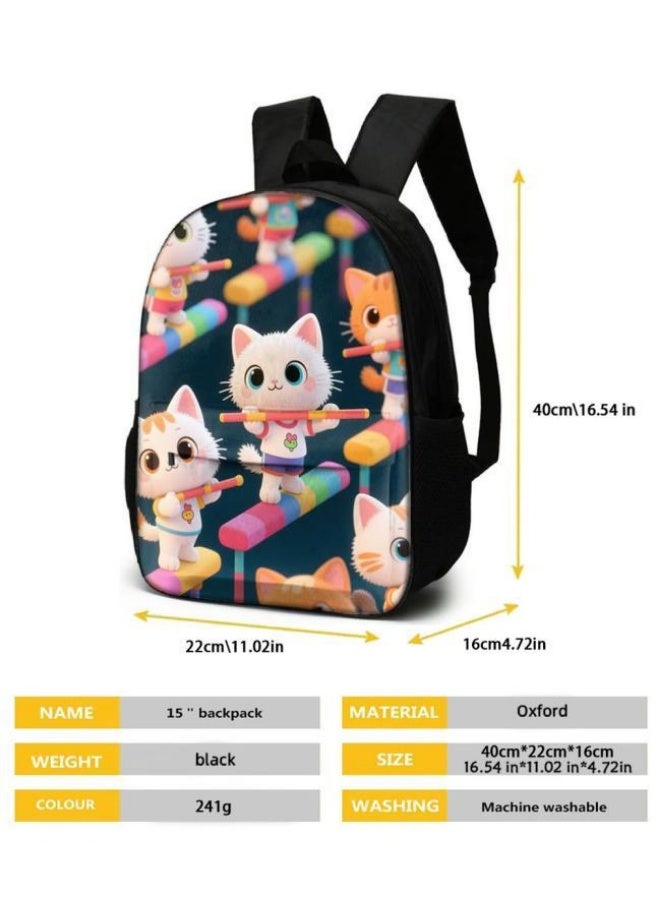 Bright Li Fire Unlock the new fashion of childish fun! Three-piece set of bags, cartoon elements for children and teenagers (students, children, friends' outings, mountain climbing, schooling, etc. can be used) - 107 - Image 5