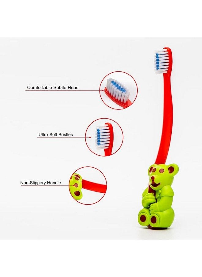 BuddsBuddy - Bpa Free Animal Shaped Ola Kids Soft Bristlestooth Brush 2Yrs+ Multicolor (Combo Of 2) - Image 1