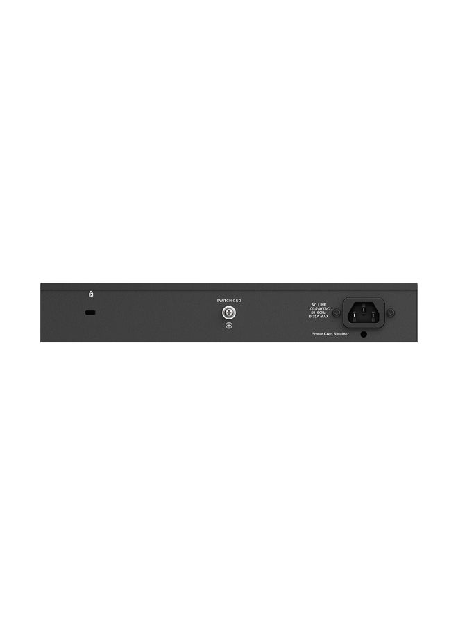 D-Link DGS-1024C 24-Port Gigabit Unmanaged Desktop Switch, 10/100/1000 Mbps RJ-45 Ports, Fanless, Energy-Efficient, Auto MDI/MDIX, Jumbo Frame Support, Store-and-Forward, QoS, Plug-and-Play, Layer 2 Networking Black - Image 4