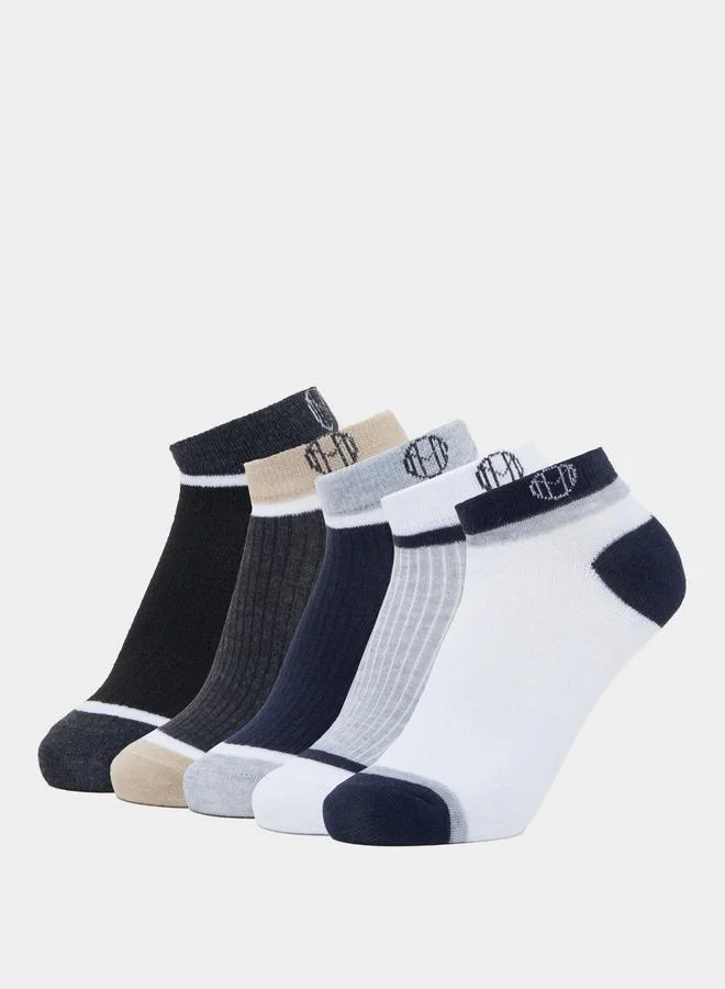 Styli Styli Set of 5 - Contrast Detail Ankle Socks