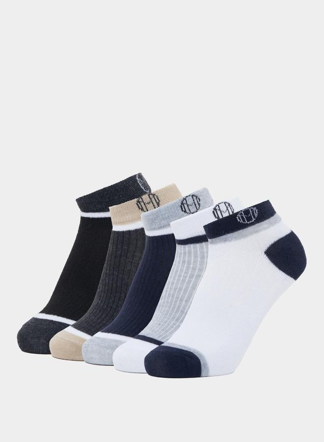 Styli Styli Set of 5 - Contrast Detail Ankle Socks  - Image 1