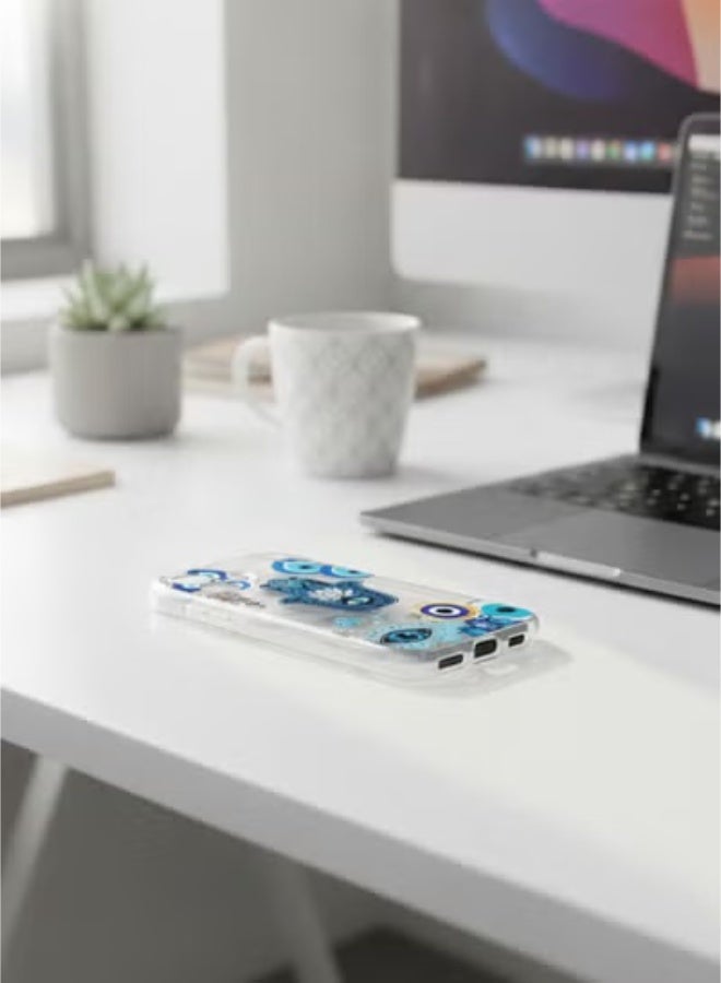 Grace ​back cover IPhone 16 - Catchy & Trendy: "Mystical Vibes: Blue Evil Eye & Hamsa Nazar Protective Case For Iphone 16 - Image 3
