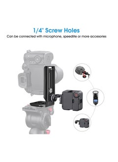 Anmi L Bracket Vertical Plate, Adjustable L Bracket Horizontal Switching Tripod Camera Bracket, DSLR Camera L Bracket Quick Release Plate, Compatible with Digital DSLR Camera Stabilizer Monopod  - Image 5