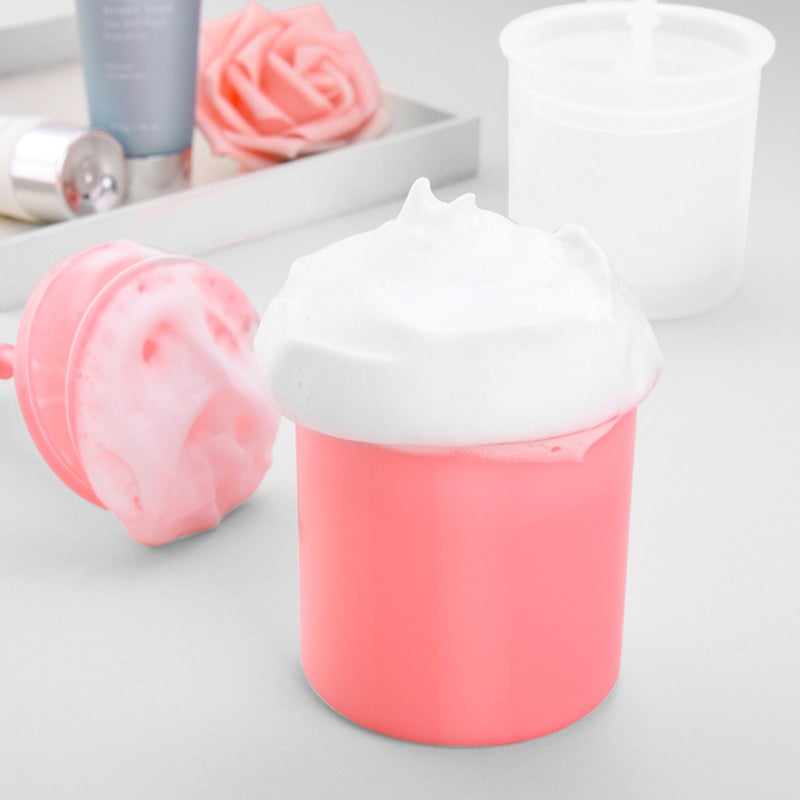 3pcs Plastic Facial Cleanser Maker Portable Body Wash Bubble Maker Bubbler Makeup Tool (Random Color) - Image 3