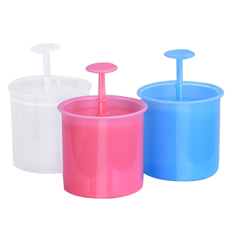 3pcs Plastic Facial Cleanser Maker Portable Body Wash Bubble Maker Bubbler Makeup Tool (Random Color) - Image 1