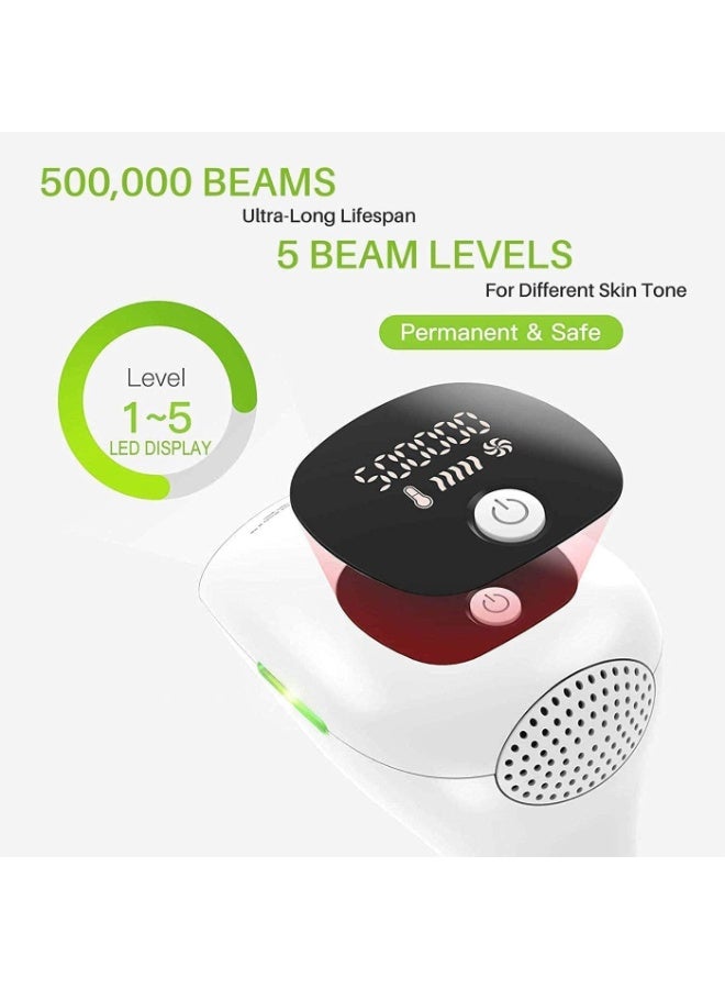 جهاز إزالة الشعر بالليزر  SE5 IPL – آلة إزالة الشعر الدائم للوجه والجسم مع شاشة LCD - Image 3