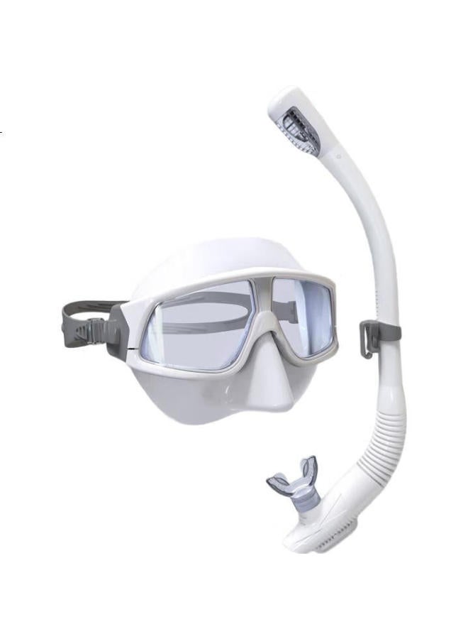 Watertime/Shuichuan Diving Mask, Snorkeling Set, Complete Dry Snorkeling System, Myopia-Friendly Diving And Swimming Equipment, Non-Prescription - Image 1