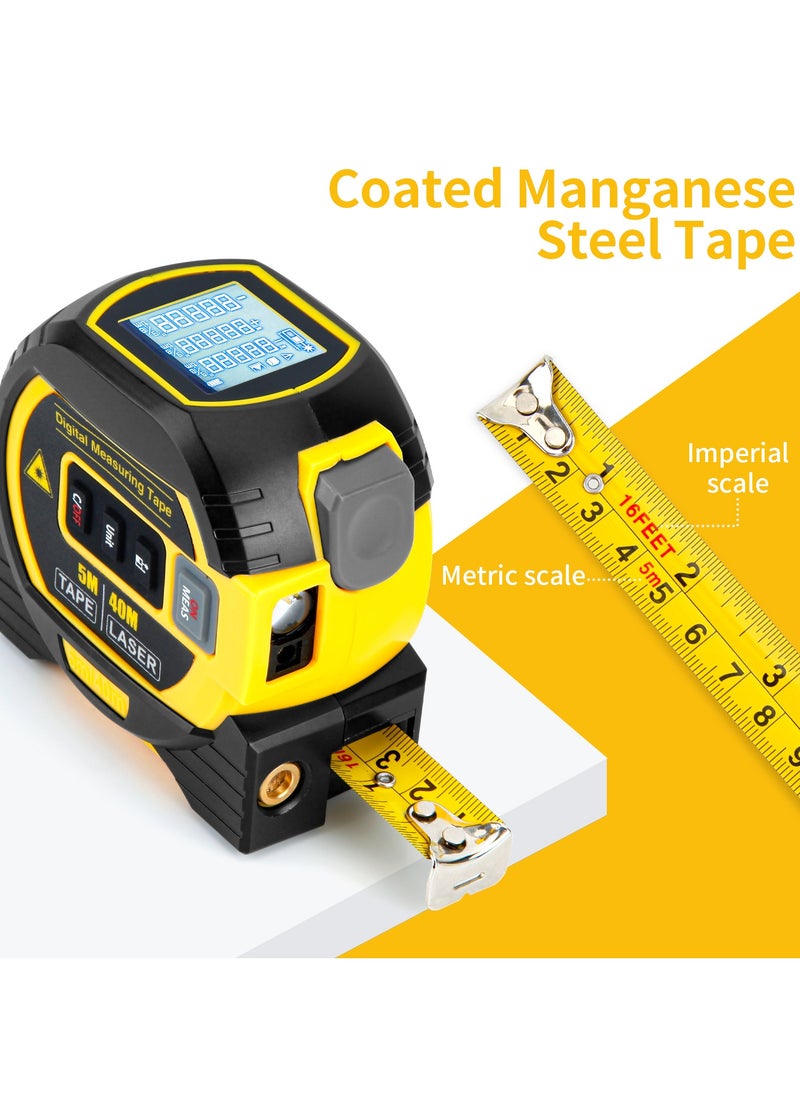 Generic - Laser distance meter, steel tape distance meter, indoor laser measuring instrument laser ruler - Image 1