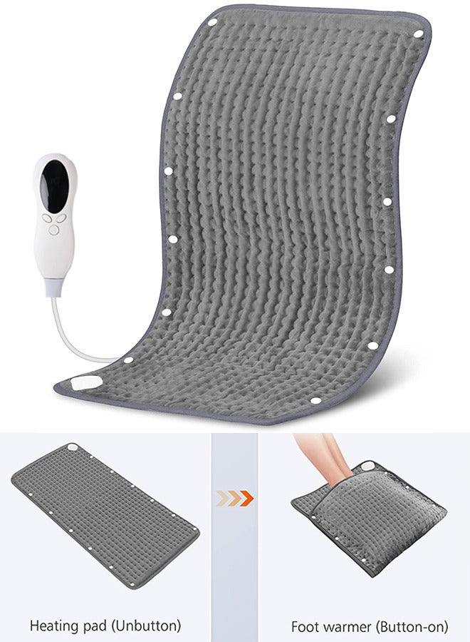 Generic Electric Heating Pad 40 x 76cm for Back Neck Shoulder Cramp Abdomen Pain Relief Foot Warmer Adjustable Temperature  - Image 1