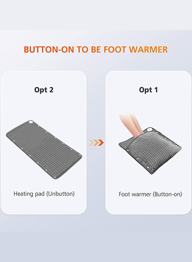 Generic Electric Heating Pad 40 x 76cm for Back Neck Shoulder Cramp Abdomen Pain Relief Foot Warmer Adjustable Temperature  - Image 4
