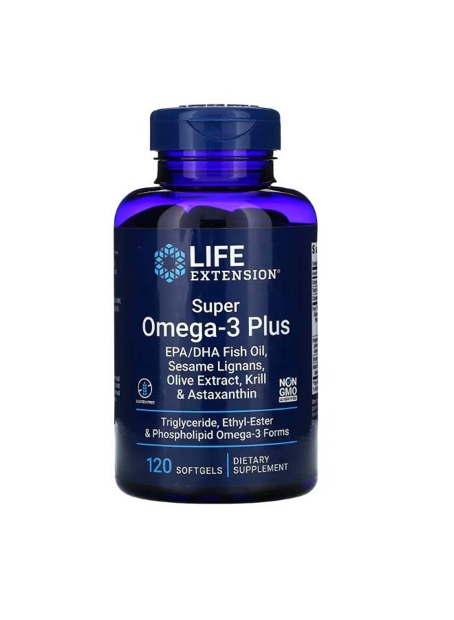 Life Extension Super Omega 3 Plus 120 Softgels - Image 1