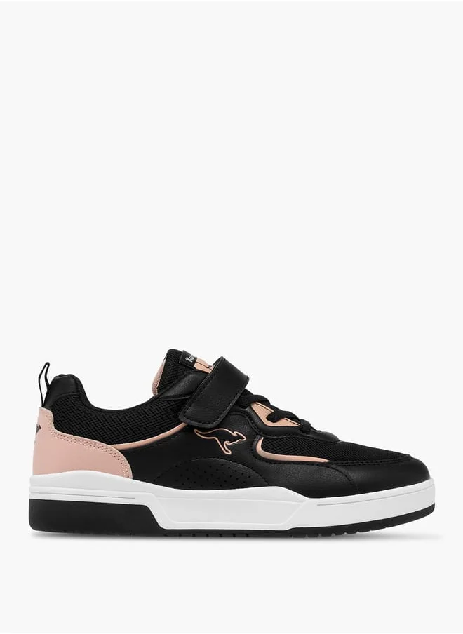 kangaROOS Boys' Colourblock Sneakers with Hook and Loop Closure