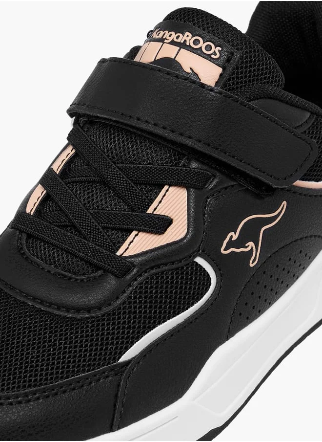 kangaROOS Boys' Colourblock Sneakers with Hook and Loop Closure
