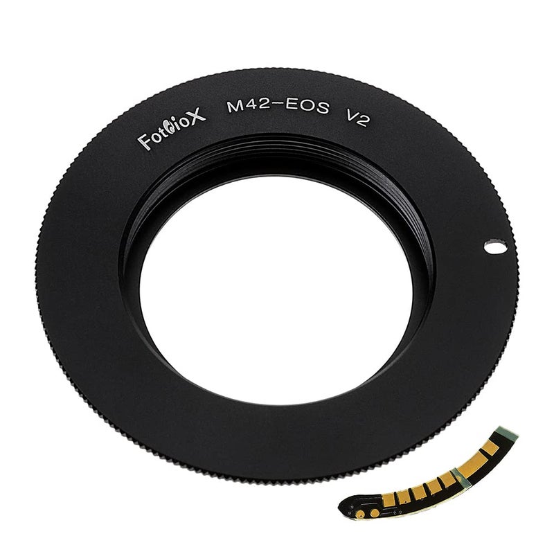 Fotodiox Lens Mount Adapter Compatible with M42 Type 2 Screw Mount SLR Lens to Canon EOS (EF, EF-S) Mount D/SLR Camera Body - with Gen10 Focus Confirmation Chip - Image 3